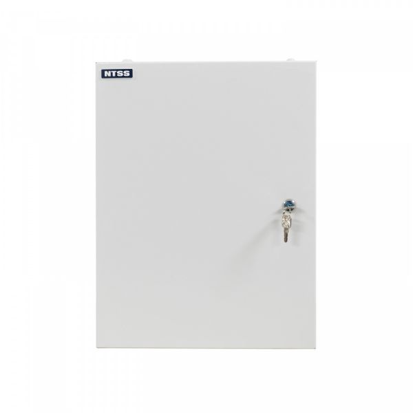 Кросс NTSS оптический настенный, укомплектованный, 96 портов FC/APC, 9/125 мкм (планки, сплайс-кассета 3шт, пигтейлы, КДЗС, адаптеры) серый RAL 7035