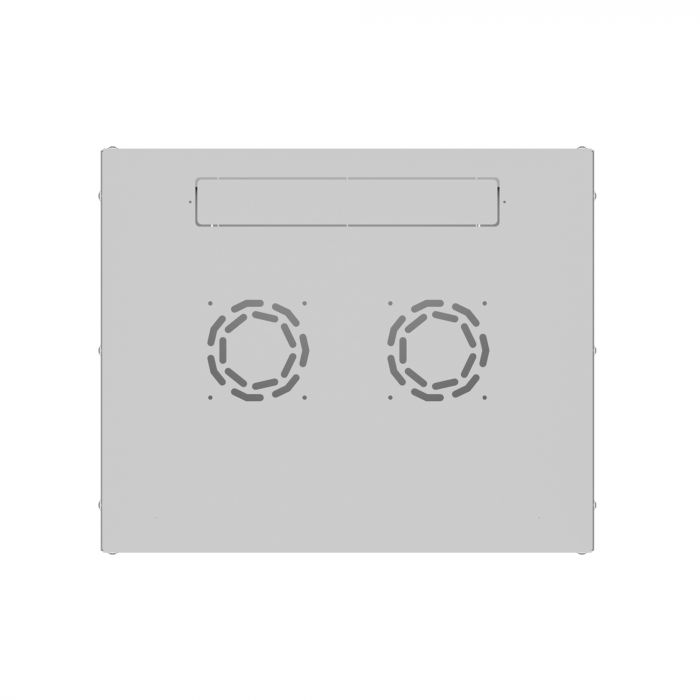 Шкаф настенный телекоммуникационный NTSS LIME 12U 550х600х635мм, 2 профиля 19, дверь сплошная металл, боковые стенки несъемные, разобранный, серый RAL 7035