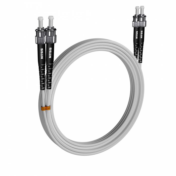 Шнур оптический NTSS dpc ST/UPC-ST/UPC 9/125 G.657A1 3.0мм 15м LSZH (патч-корд)