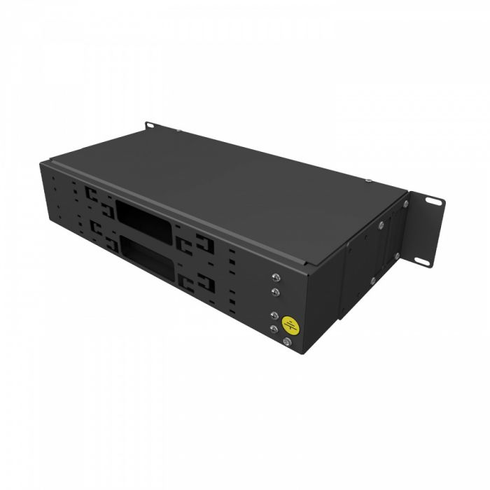 Кросс 19" NTSS PREMIUM, предсобранный 2U, 32 порта SC/APC, 9/125 мкм, черный