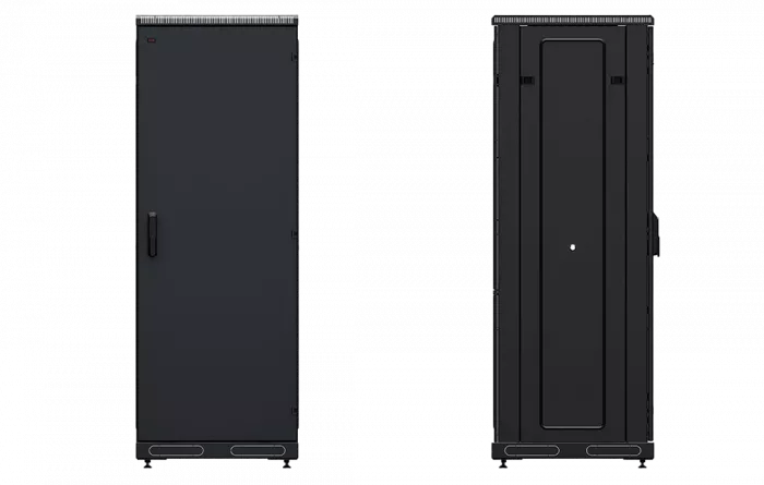 Шкаф телекоммуникационный напольный 19", 33U(600x1000), ШТ-НП-М-33U-600-1000-М-Ч, передняя дверь металл, черный ССД