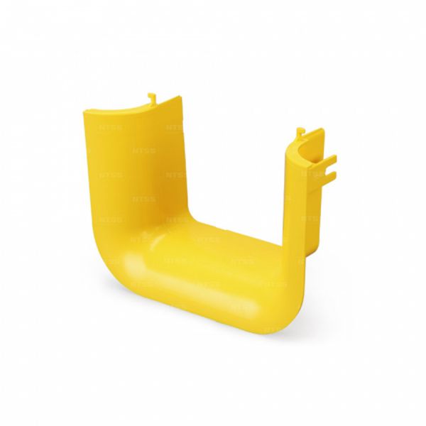 Выход-воронка из горизонтального лотка NTSS 60*60 мм, желтая