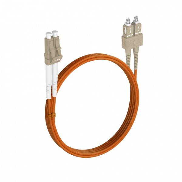 Шнур оптический NTSS dpc LC/UPC-SC/UPC 62.5/125 3.0мм 8м LSZH (патч-корд)