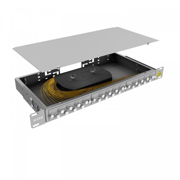 Кросс 19" NTSS PREMIUM, предсобранный 1U, 8 портов FC/UPC, 9/125 мкм