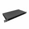 Кросс NTSS оптический 19'' укомплектованный 1U, 16 портов SC/UPC duplex, 50/125 мкм ОМ4 (сплошная панель, сплайс-кассета, пигтейлы, КДЗС, адаптеры) черный RAL 9005