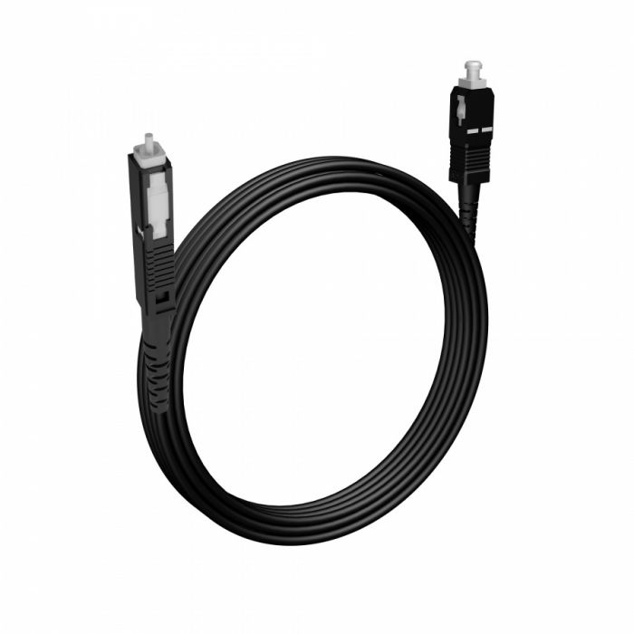 Шнур оптический NTSS spc MU/UPC-SC/APC 9/125 2.0мм 10м черный LSZH (патч-корд)