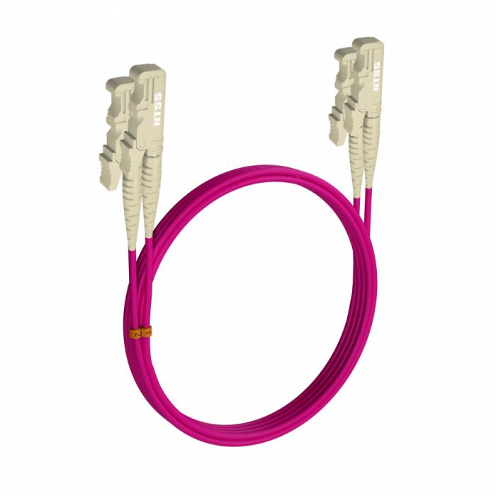 Шнур оптический NTSS dpc E2000/UPC-E2000/UPC 50/125 OM4 3.0мм 6м LSZH (патч-корд)