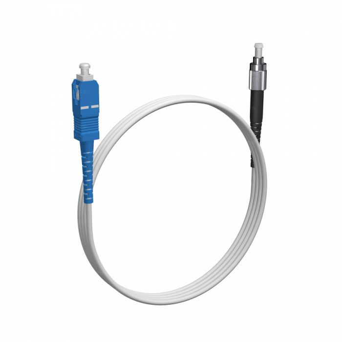 Шнур оптический NTSS spc SC/UPC-FC/UPC G.657A2 9/125 3.0мм 1м LSZH (патч-корд)