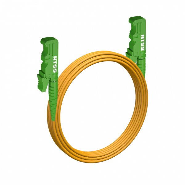 Шнур оптический NTSS spc E2000/APC-E2000/APC 9/125 3.0мм 15м LSZH (патч-корд)