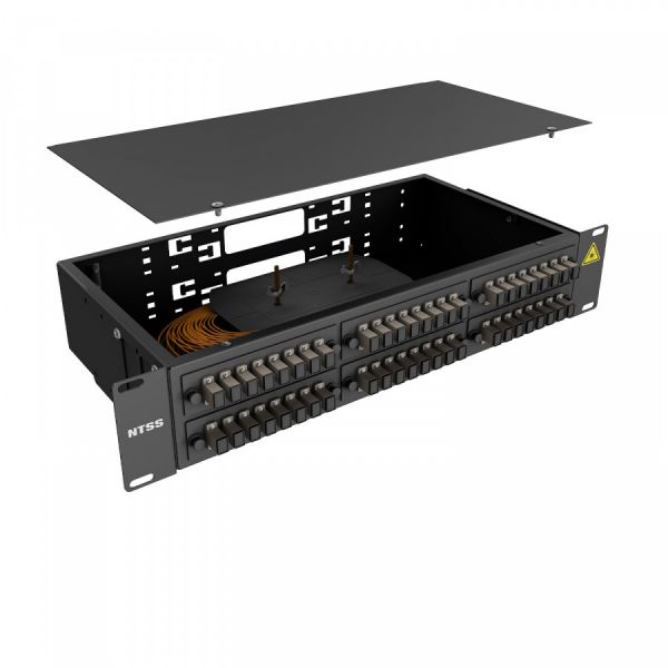 Кросс 19" NTSS PREMIUM, предсобранный 2U, 32 порта SC/UPC, 62.5/125 мкм, черный