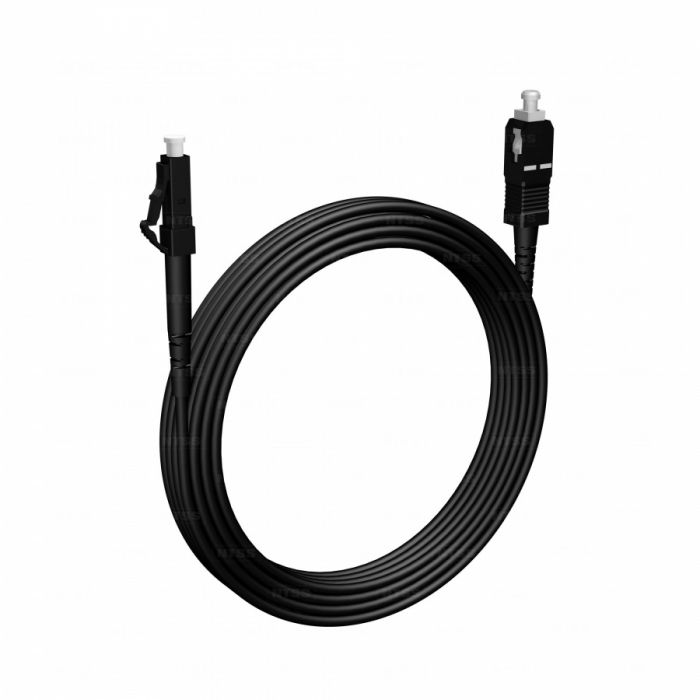 Шнур оптический NTSS PREMIUM spc LC/APC-SC/APC 9/125 3.0мм 20м черный LSZH