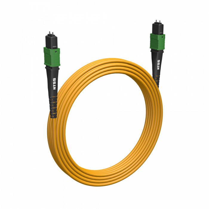 Волоконно-оптическая сборка trunk NTSS 8ов, MPO/APC (male)-MPO/APC (male), полярность B, 9/125, внутренний, 15м, LSZH