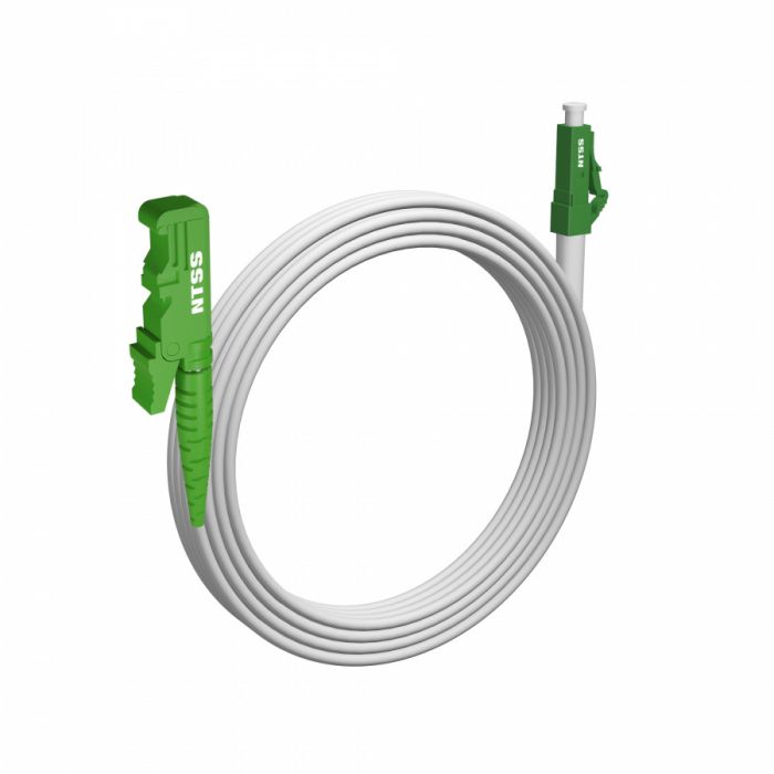 Шнур оптический NTSS spc E2000/APC-LC/APC 9/125 G.657A1 3.0мм 20м LSZH (патч-корд)
