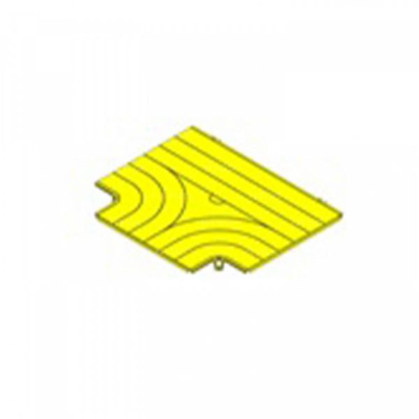Крышка Т-соединителя оптического лотка NTSS 360мм, желтая