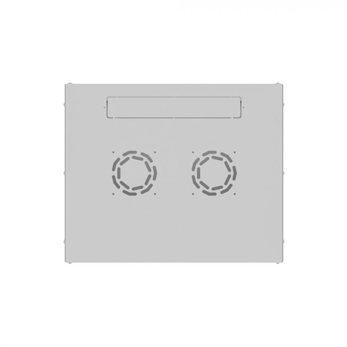 Шкаф настенный телекоммуникационный NTSS LIME 15U 550х450х770мм, 2 профиля 19, дверь стеклянная, боковые стенки несъемные, разобранный, серый RAL 7035