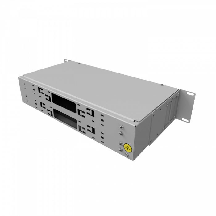 Кросс 19" NTSS PREMIUM, предсобранный 2U, 32 порта ST/UPC, 50/125 мкм OM4