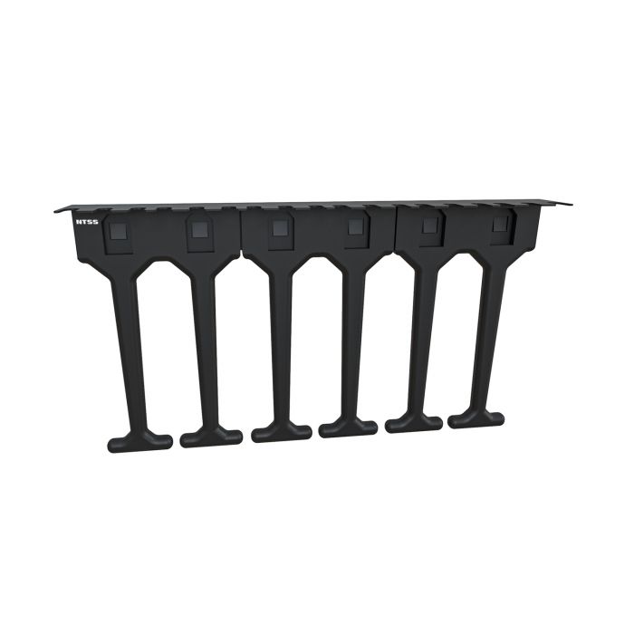 Вертикальный кабельный органайзер-гребенка 6U NTSS, с пластиковыми пальцами, высотой 100 мм для шкафов серии PC PCM DS, черный RAL 9005