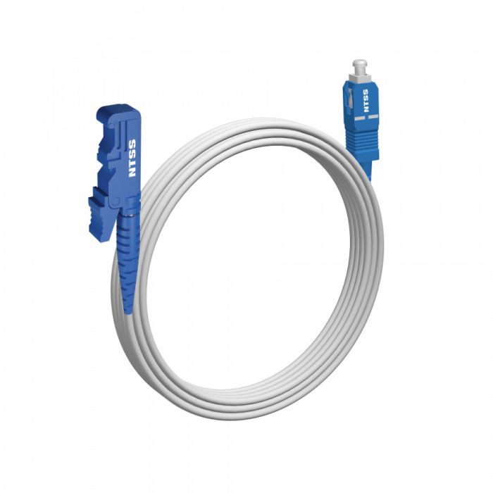 Шнур оптический NTSS spc E2000/UPC-SC/UPC 9/125 G.657A1 3.0мм 5м LSZH (патч-корд)