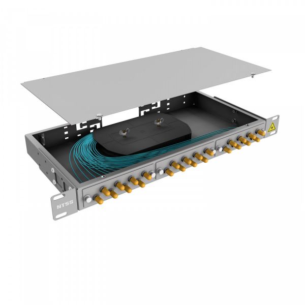 Кросс 19" NTSS PREMIUM, предсобранный 1U, 16 портов ST/UPC, 50/125 мкм OM3
