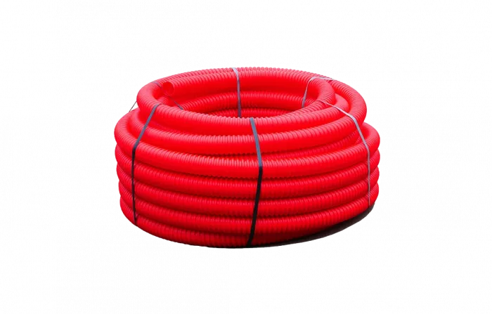 Труба ПНД гибкая для кабельной канализации д.125, 750Н, SN14, с протяжкой, 50м