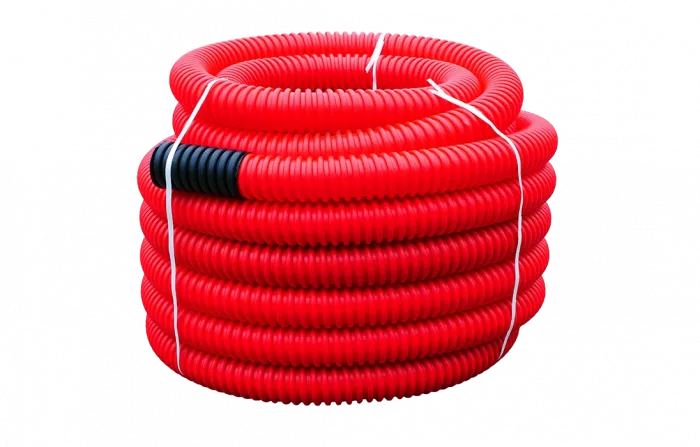 Труба ПНД гибкая для кабельной канализации д.140, 500Н, SN8, с протяжкой, 40м