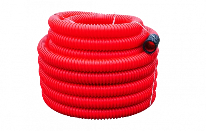 Труба ПНД гибкая для кабельной канализации д.140, 500Н, SN8, с протяжкой, 40м