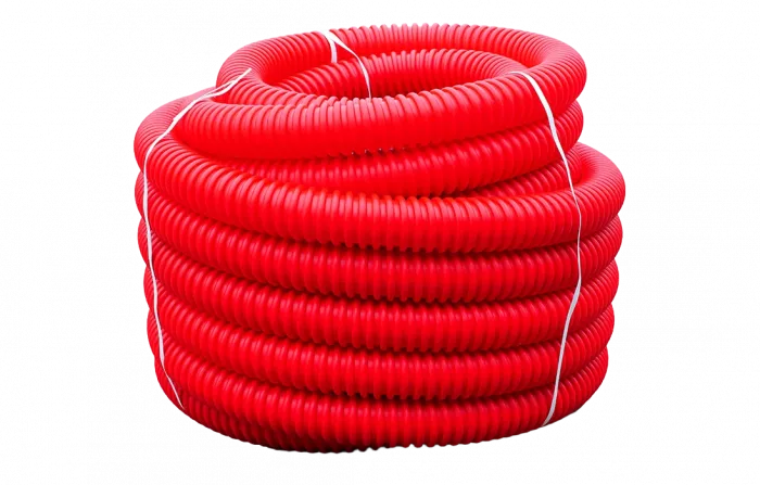 Труба ПНД гибкая для кабельной канализации д.140, 500Н, SN8, с протяжкой, 40м