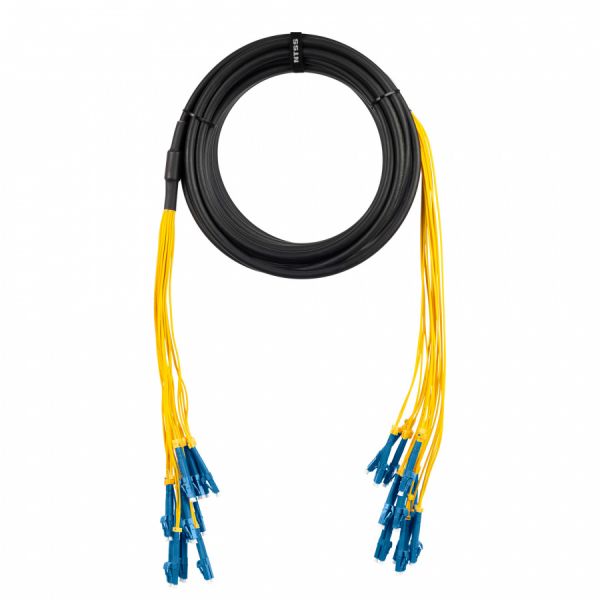 Сборка кабельная NTSS 24ов, LC/UPC-LC/UPC 50/125мкм OM3, длина 100м, вывод 0.4м, буфер 3мм (NTSS-FO-D-IN/OUT-503-24-LSZH) в бухте