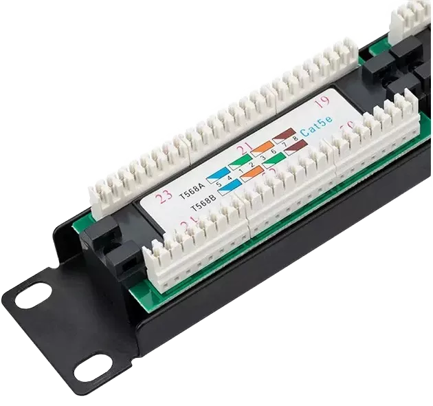 04-0021 REXANT Патч-панель 19", 1U, 24 порта RJ-45, категория 5e