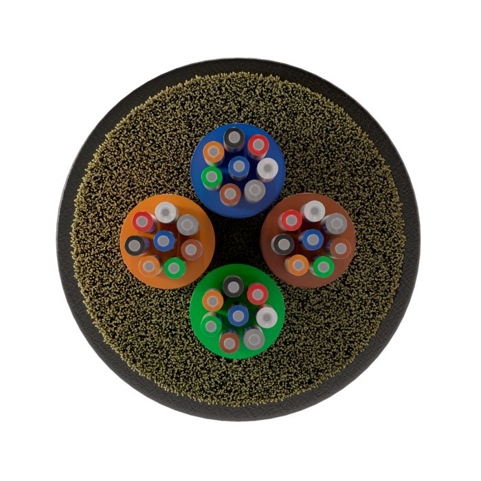 Оптический кабель распределительный NTSS PREMIUM IN/OUT, 32 волокна микромодули (4x8) OM2, 50/125, LSZH(нг(A)-HF), черный