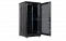 Шкаф телекоммуникационный напольный 19", 24U(800x800), ШТ-НП-М-24U-800-800-П-Ч, передняя дверь перфорация, черный ССД