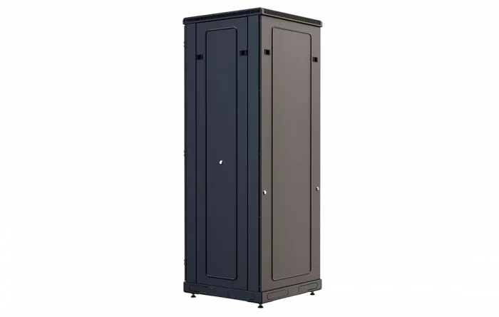 Шкаф телекоммуникационный напольный 19", 33U(600x600), ШТ-НП-М-33U-600-600-П-Ч, передняя дверь перфорация, черный ССД