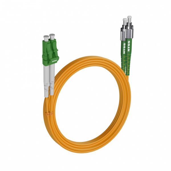 Шнур оптический NTSS dpc LC/APC-FC/APC 9/125 3.0мм 25м LSZH (патч-корд)