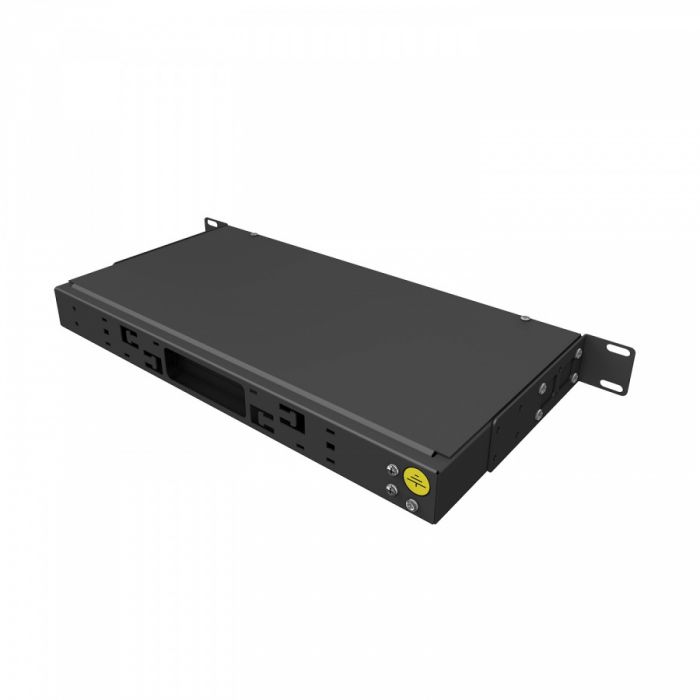 Кросс 19" NTSS PREMIUM, предсобранный 1U, 24 порта FC/APC, 9/125 мкм, черный