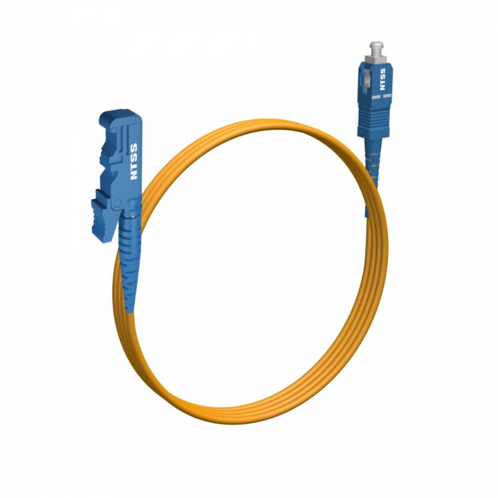 Шнур оптический NTSS spc E2000/UPC-SC/UPC 9/125 3.0мм 1м LSZH (патч-корд)