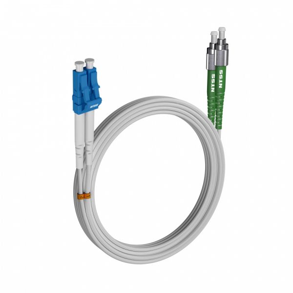 Шнур оптический NTSS dpc LC/UPC-FC/APC 9/125 G.657A1 3.0мм 25м LSZH (патч-корд)
