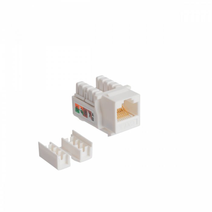 Розеточный модуль NTSS PREMIUM Keystone UTP 1xRJ45 CAT6 90 градусов белый