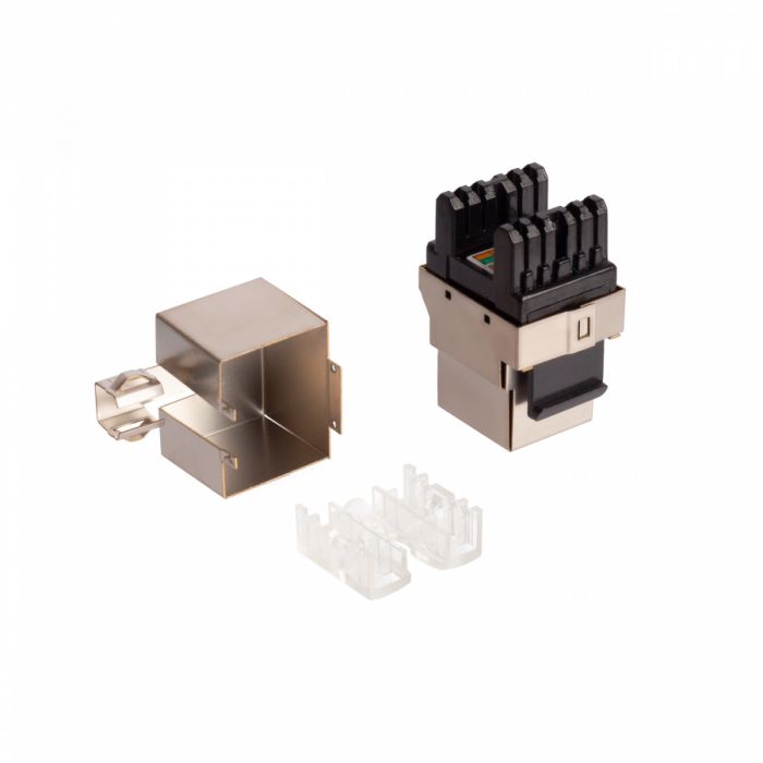 Розеточный модуль NTSS PREMIUM Keystone FTP 1xRJ45 CAT5e 180 градусов, белый