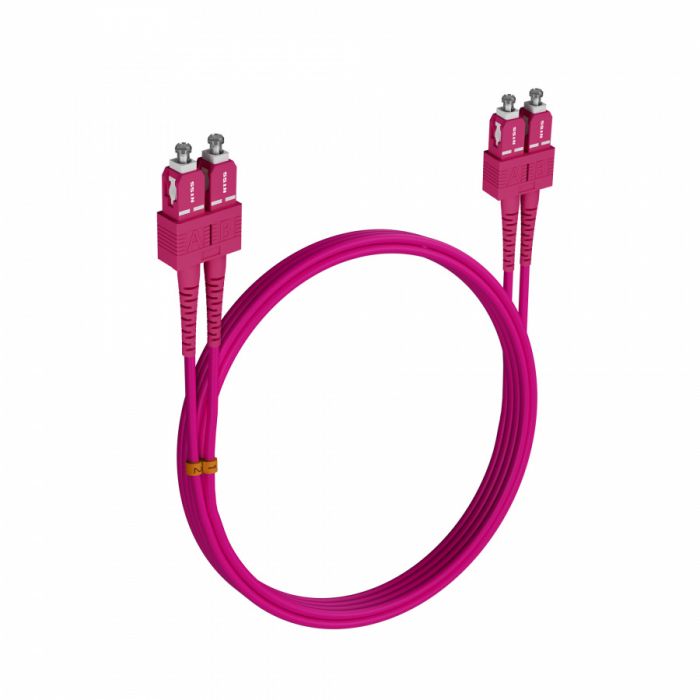 Шнур оптический NTSS dpc SC/UPC-SC/UPC 50/125 OM4 2.0мм 3м LSZH (патч-корд)