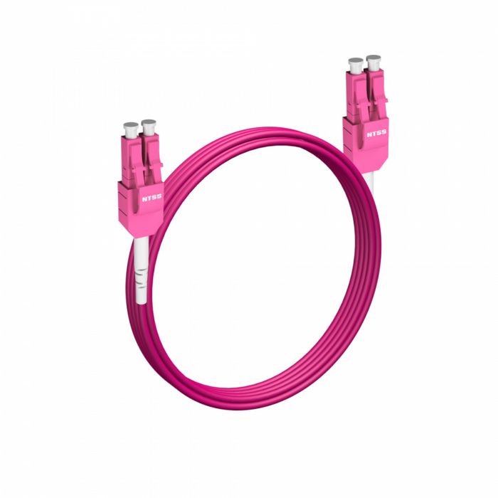 Шнур оптический NTSS PREMIUM dpc UniBoot Lcub/UPC-LCub/UPC 50/125 ОМ4 2.0мм 7м LSZH (патч-корд)