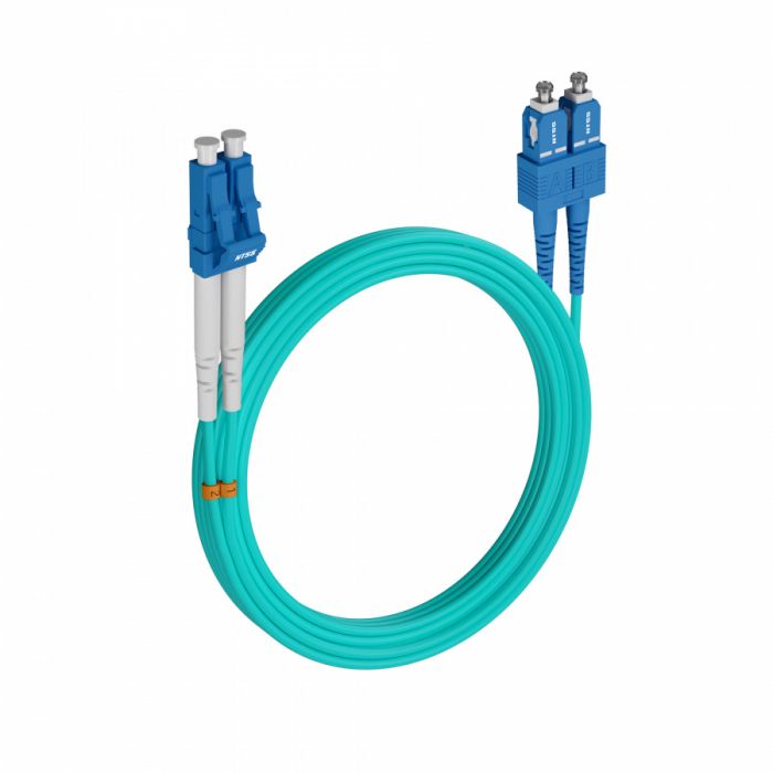 Шнур оптический NTSS PREMIUM dpc LC/UPC-SC/UPC 50/125 OM3 3.0мм 20м LSZH (патч-корд)