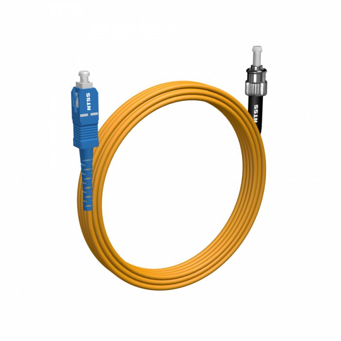 Шнур оптический NTSS spc SC/UPC-ST/UPC 9/125 2.0мм 10м LSZH (патч-корд)