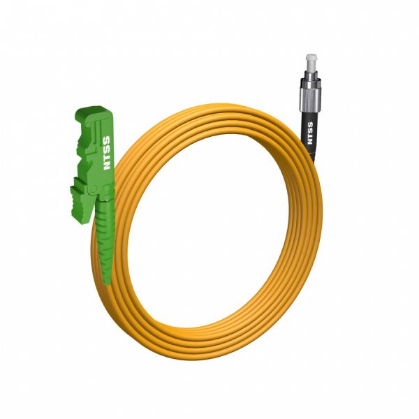 Шнур оптический NTSS spc E2000/APC-FC/UPC 9/125 3.0мм 20м LSZH (патч-корд)
