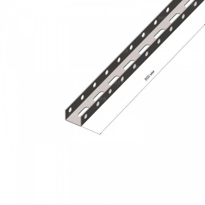 Перфорированный П-образный профиль NTSS 35х27х800мм (1,5)