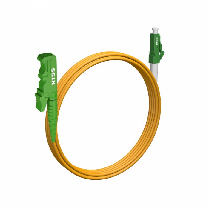 Шнур оптический NTSS spc E2000/APC-LC/APC 9/125 3.0мм 3м LSZH (патч-корд)