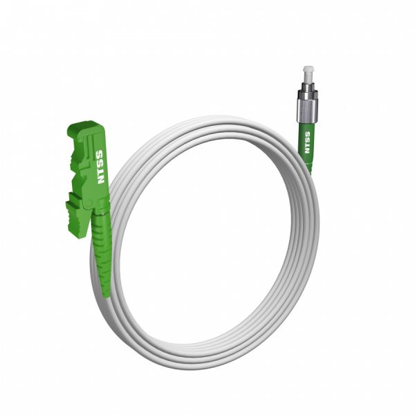 Шнур оптический NTSS spc E2000/APC-FC/APC 9/125 G.657A1 3.0мм 5м LSZH (патч-корд)
