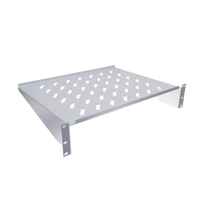 Полка переднего крепления NTSS, глубина 350мм, крепление 19 2U, серый RAL 7035