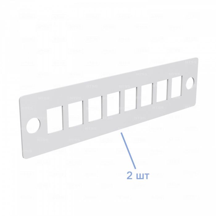 Кросс NTSS оптический настенный частично укомплектованный 16 портов SC/LC duplex (планка SC/2LC-2шт, сплайс-кассета-1шт) серый RAL 7035