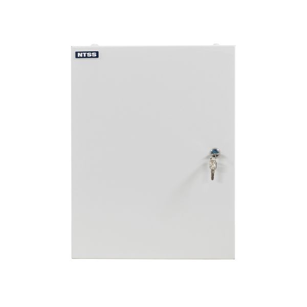 Кросс NTSS оптический настенный частично укомплектованный 64/96 портов SC (планка SC - 12шт, планка-заглушка-4шт, сплайс-кассета-3шт) серый RAL 7035