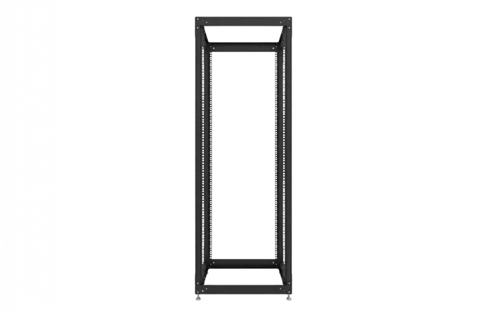 Стойка телекоммуникационная двухрамная открытая СТ-33U-600-2М-Э-Ч черная 9005